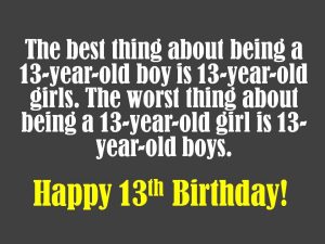 Happy birthday wishes for 14-year-old boy and girl