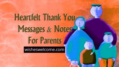 Thanks messages and quotes for Parents
