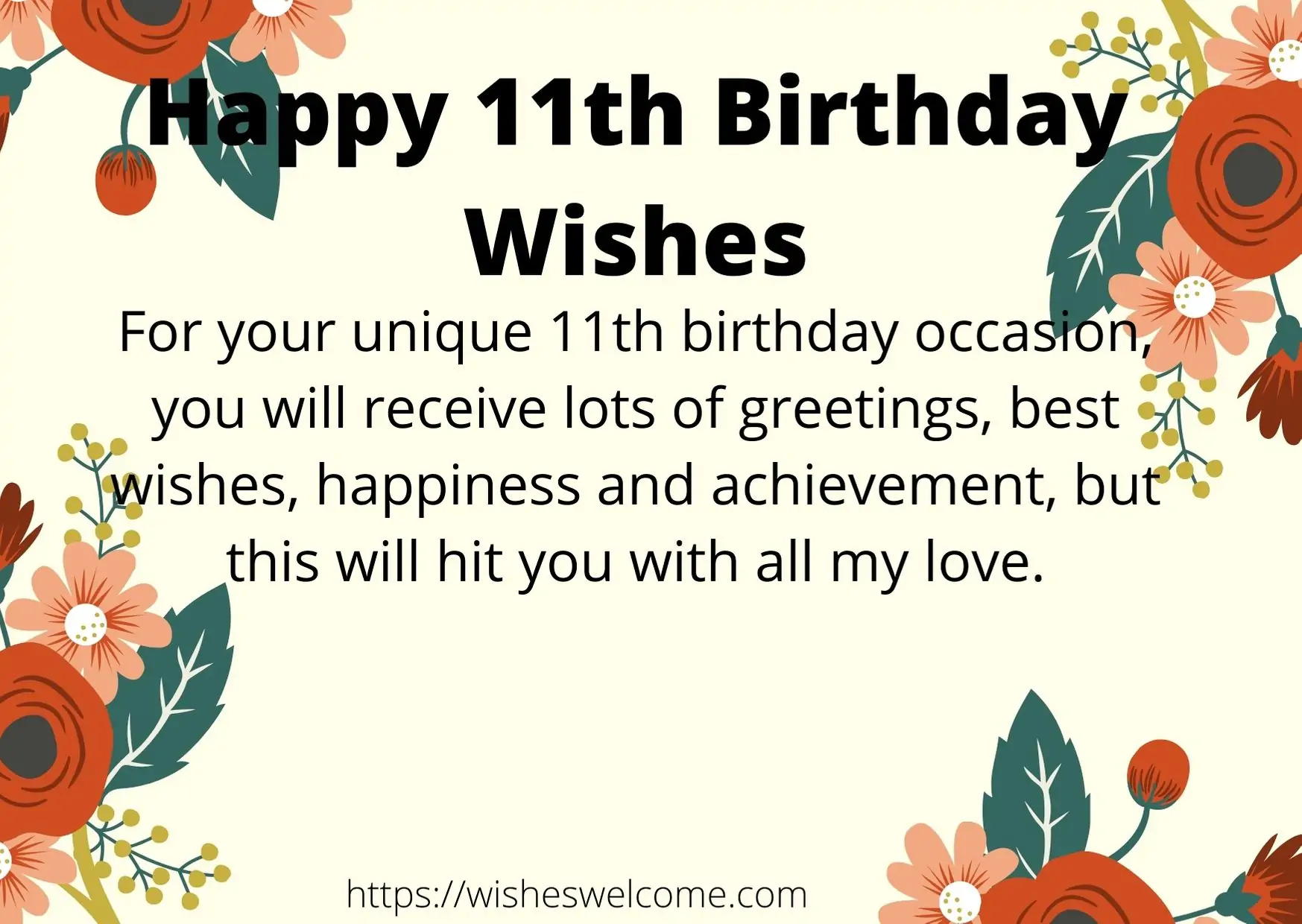 100+ Happy 11th birthday Wishes For Boy And Girl - Welcome Wishes