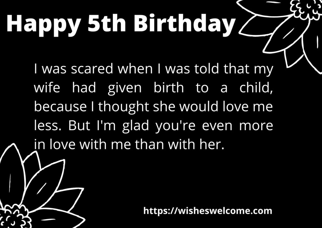 Happy 5th birthday wishes for girls and boys